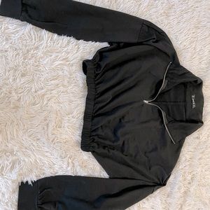 Black cropped sweater